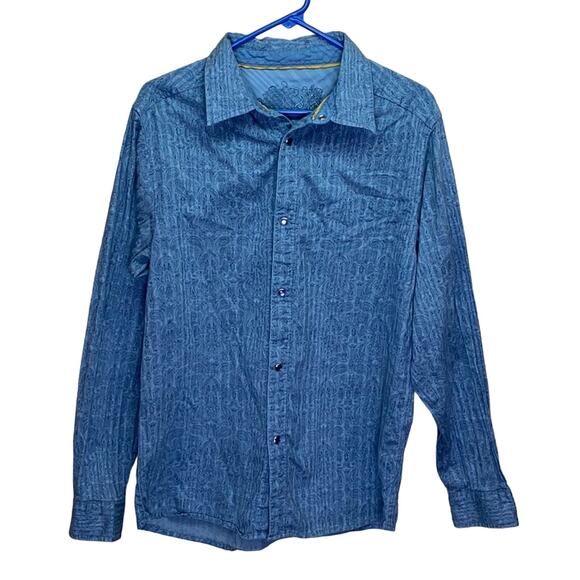 Prana Other - Prana Striped Paisley Print Snap Button Up Long Sleeve Shirt Medium